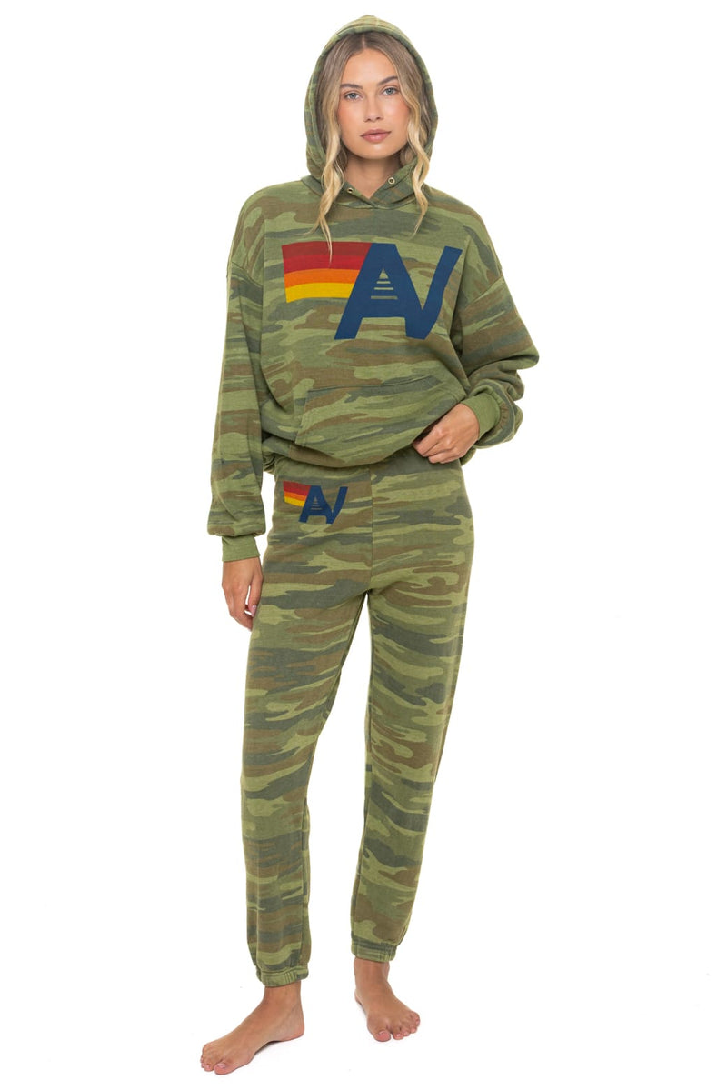 Logo Pullover Relaxed Hoodie in Camo