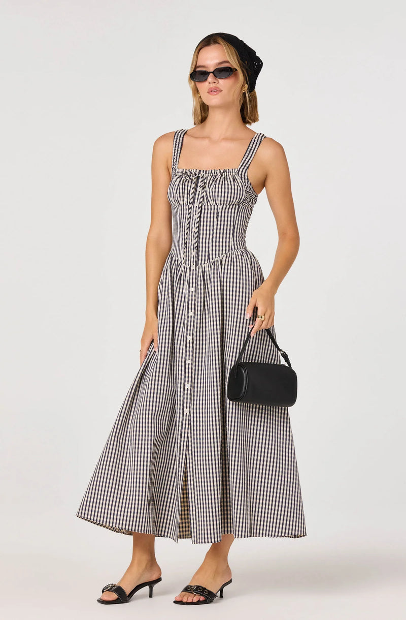 ASTR The Label - Temperance Dress - Black Gingham
