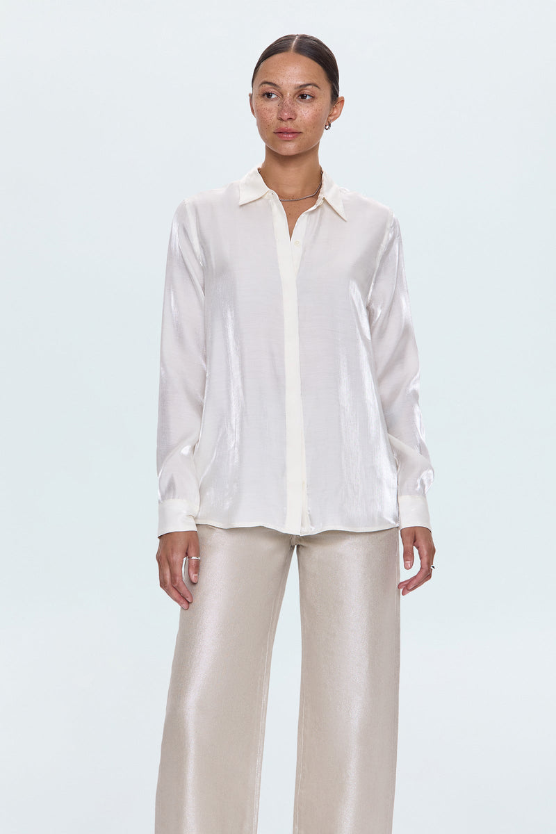 Pistola - Tilda Long Sleeve Button Up - Ecru