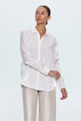 Pistola - Tilda Long Sleeve Button Up - Ecru