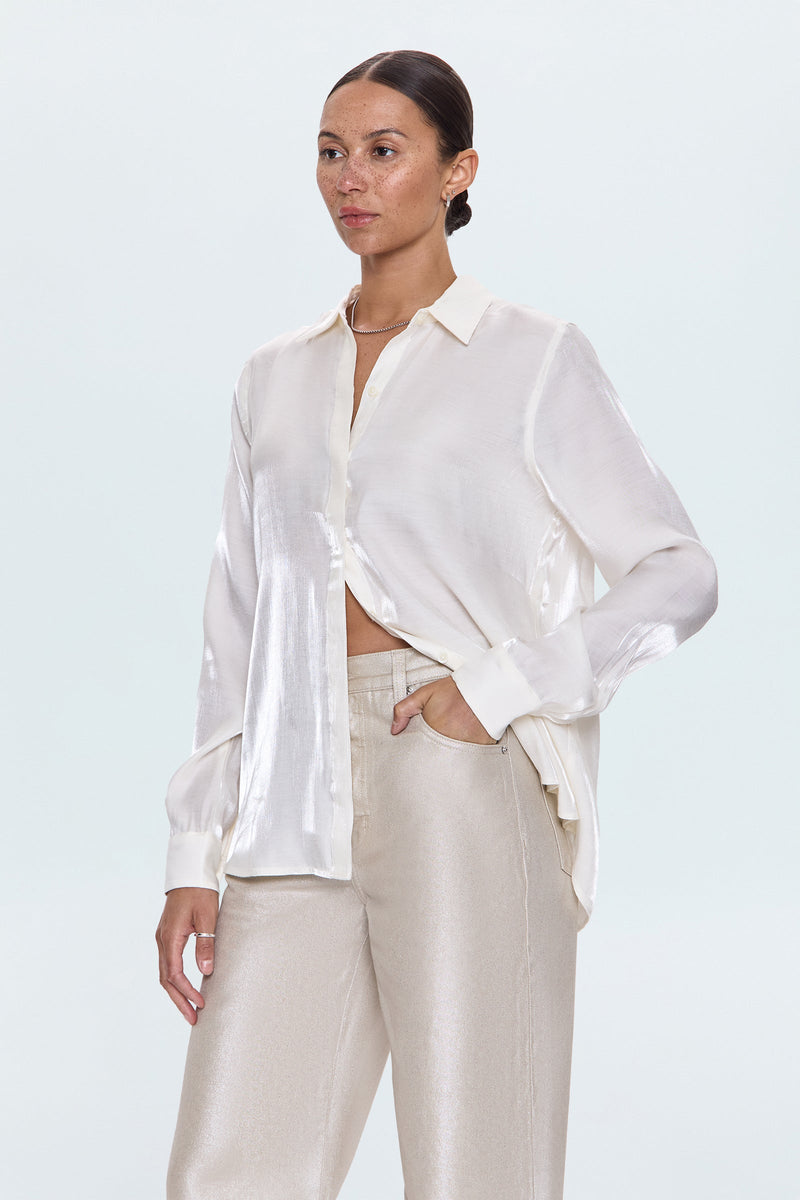 Pistola - Tilda Long Sleeve Button Up - Ecru