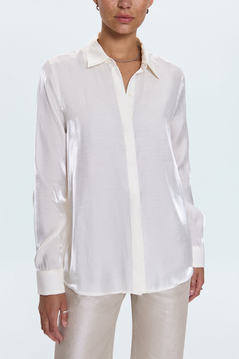 Pistola - Tilda Long Sleeve Button Up - Ecru