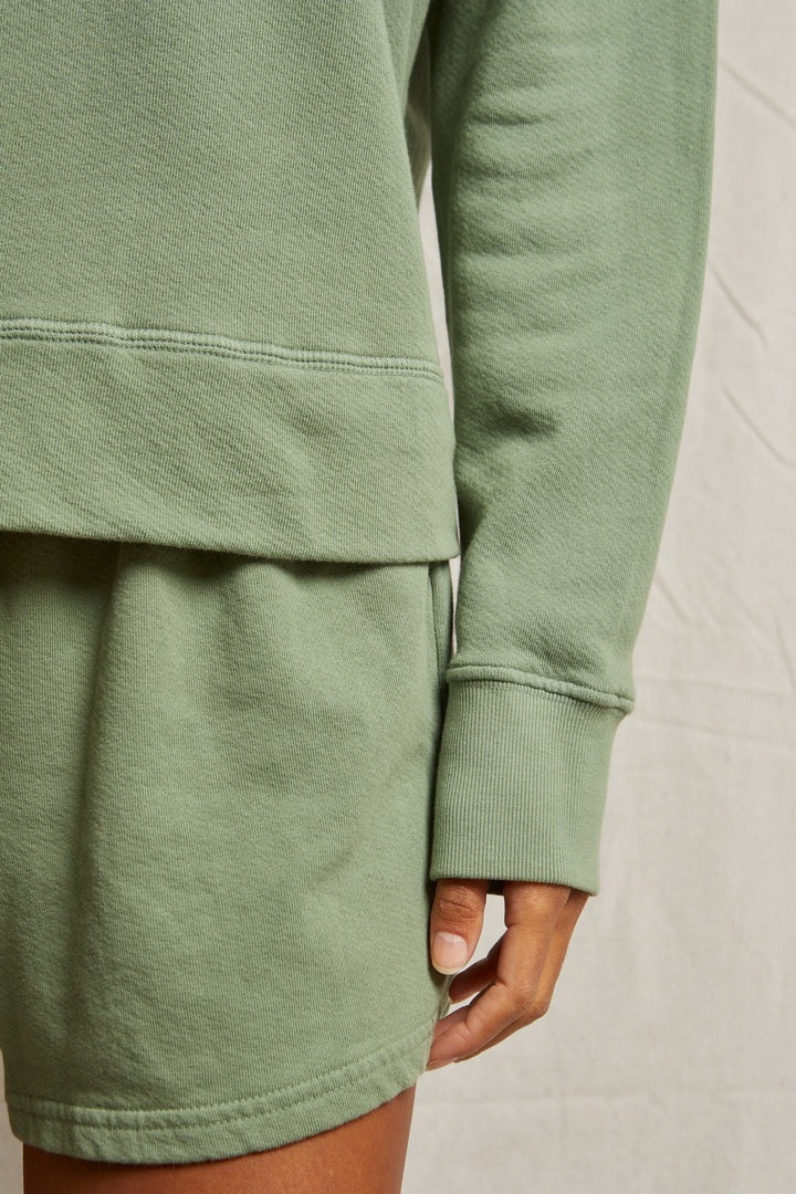 PerfectWhiteTee - Layla French Terry Sweatshorts - Aloe