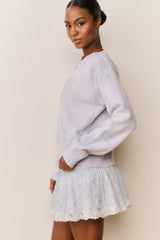 LoveShackFancy - Ty Flag Pullover - Selvedge Sky