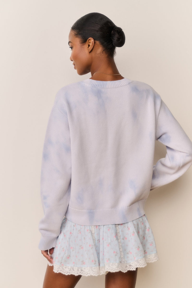 LoveShackFancy - Ty Flag Pullover - Selvedge Sky