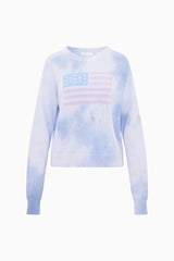 LoveShackFancy - Ty Flag Pullover - Selvedge Sky