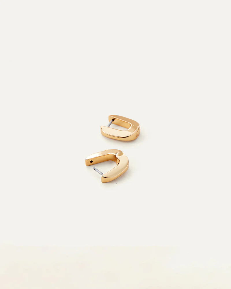 Jenny Bird - Teeni Toni Huggie Earrings - High Polish Gold