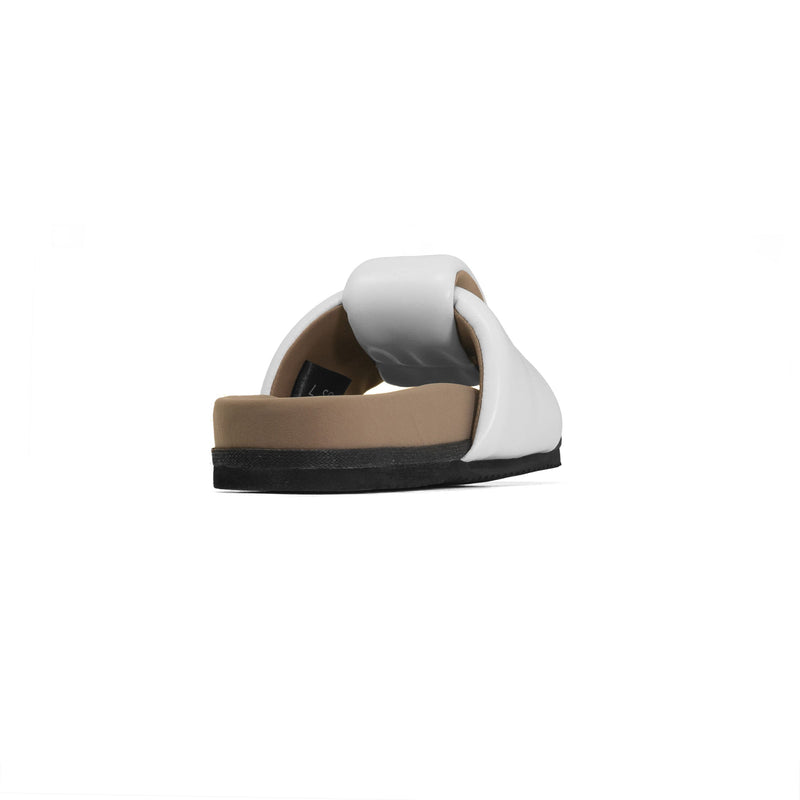 ROAM - Puffed Knotty Sandal Vegan Leather - White