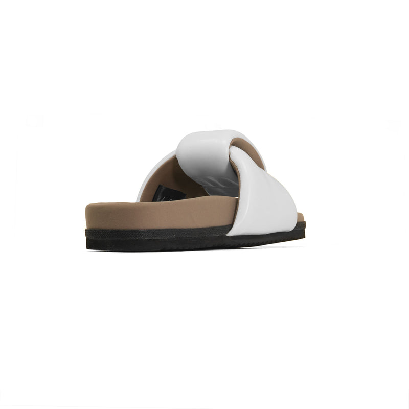 ROAM - Puffed Knotty Sandal Vegan Leather - White