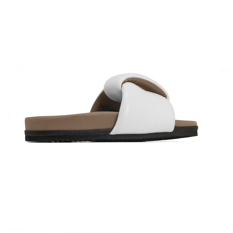 ROAM - Puffed Knotty Sandal Vegan Leather - White