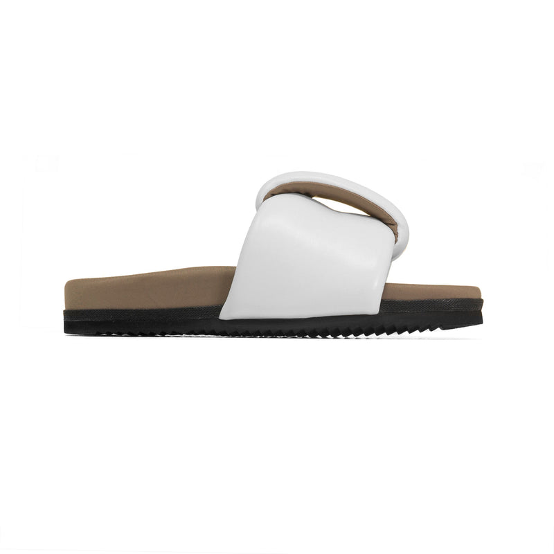 ROAM - Puffed Knotty Sandal Vegan Leather - White