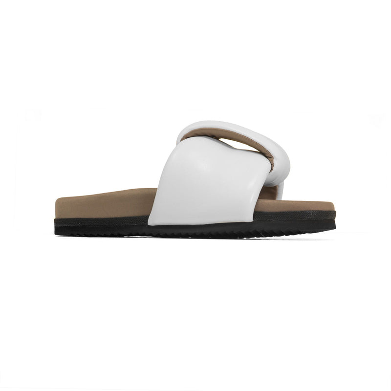 ROAM - Puffed Knotty Sandal Vegan Leather - White