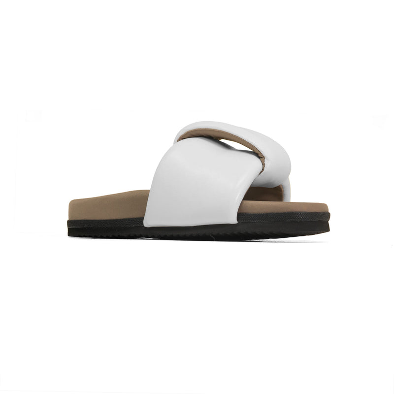 ROAM - Puffed Knotty Sandal Vegan Leather - White