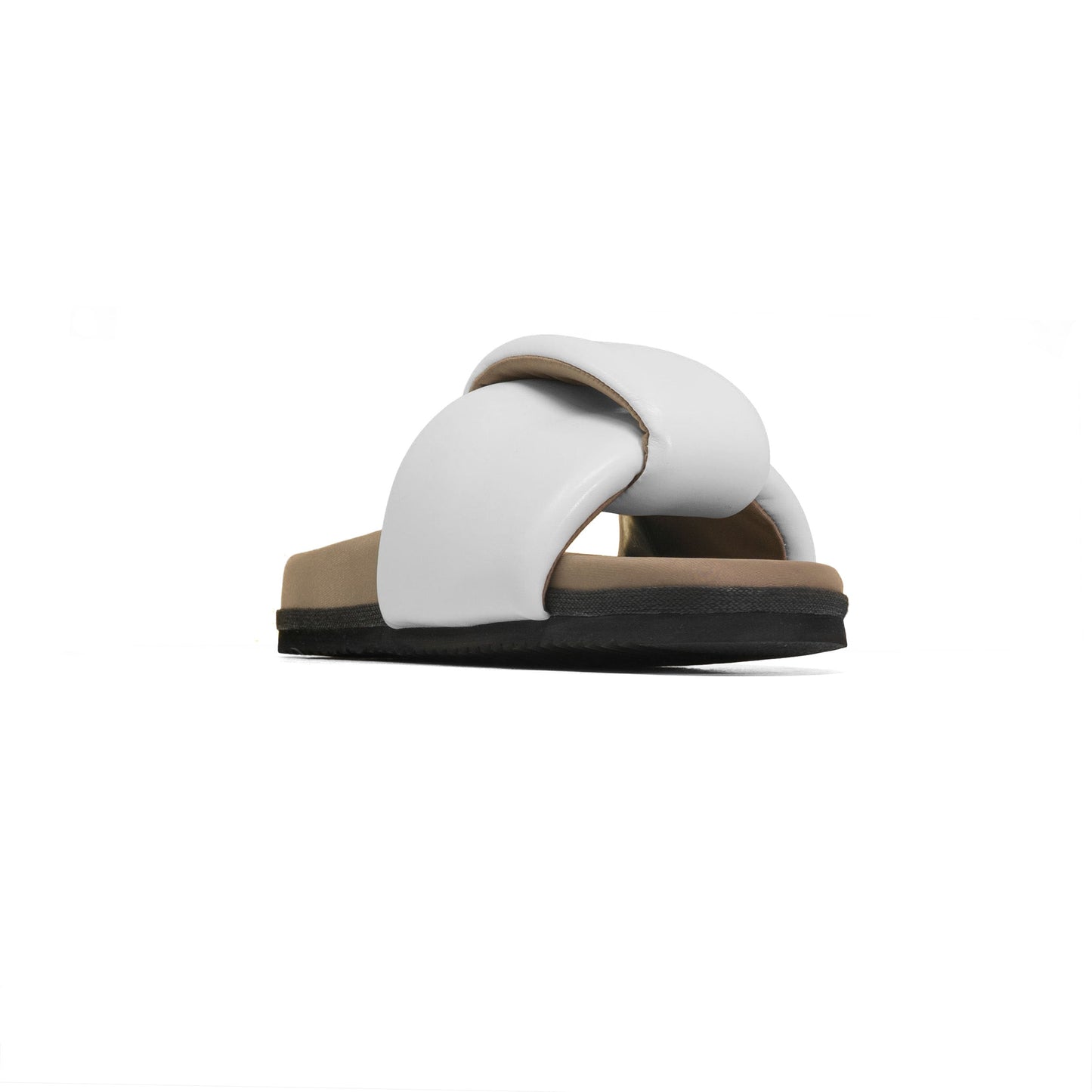 ROAM - Puffed Knotty Sandal Vegan Leather - White