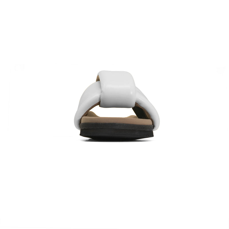 ROAM - Puffed Knotty Sandal Vegan Leather - White