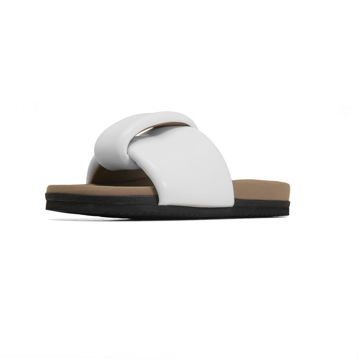 ROAM - Puffed Knotty Sandal Vegan Leather - White
