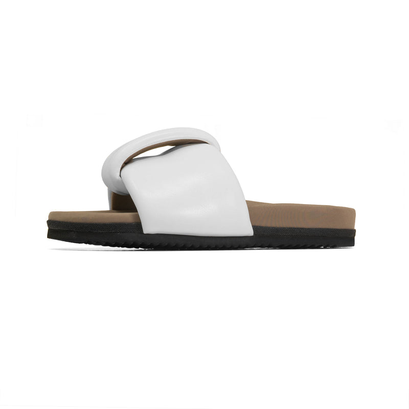 ROAM - Puffed Knotty Sandal Vegan Leather - White