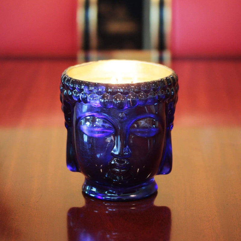 Caesonia | 24K Gold Sapphire Blue Glass Buddha Royale