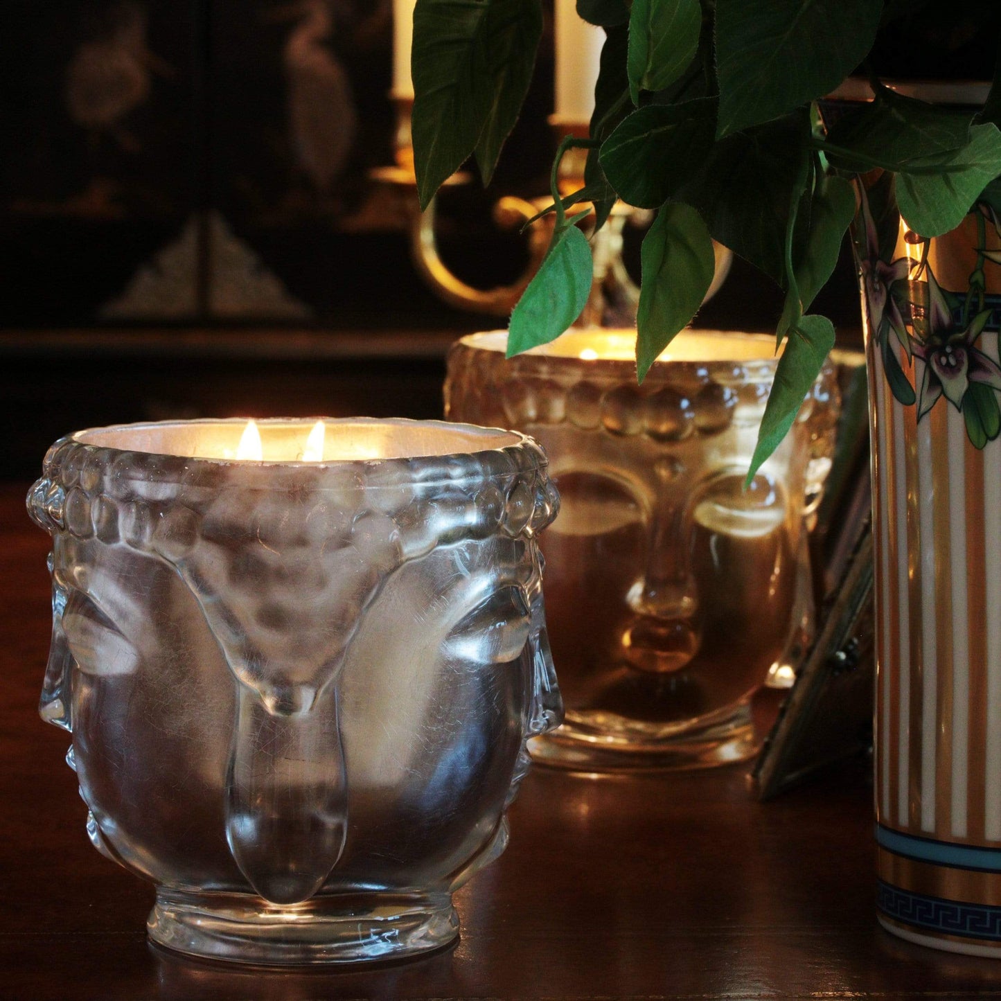 Supernova | Pure Silver Clear Glass Buddha Royale