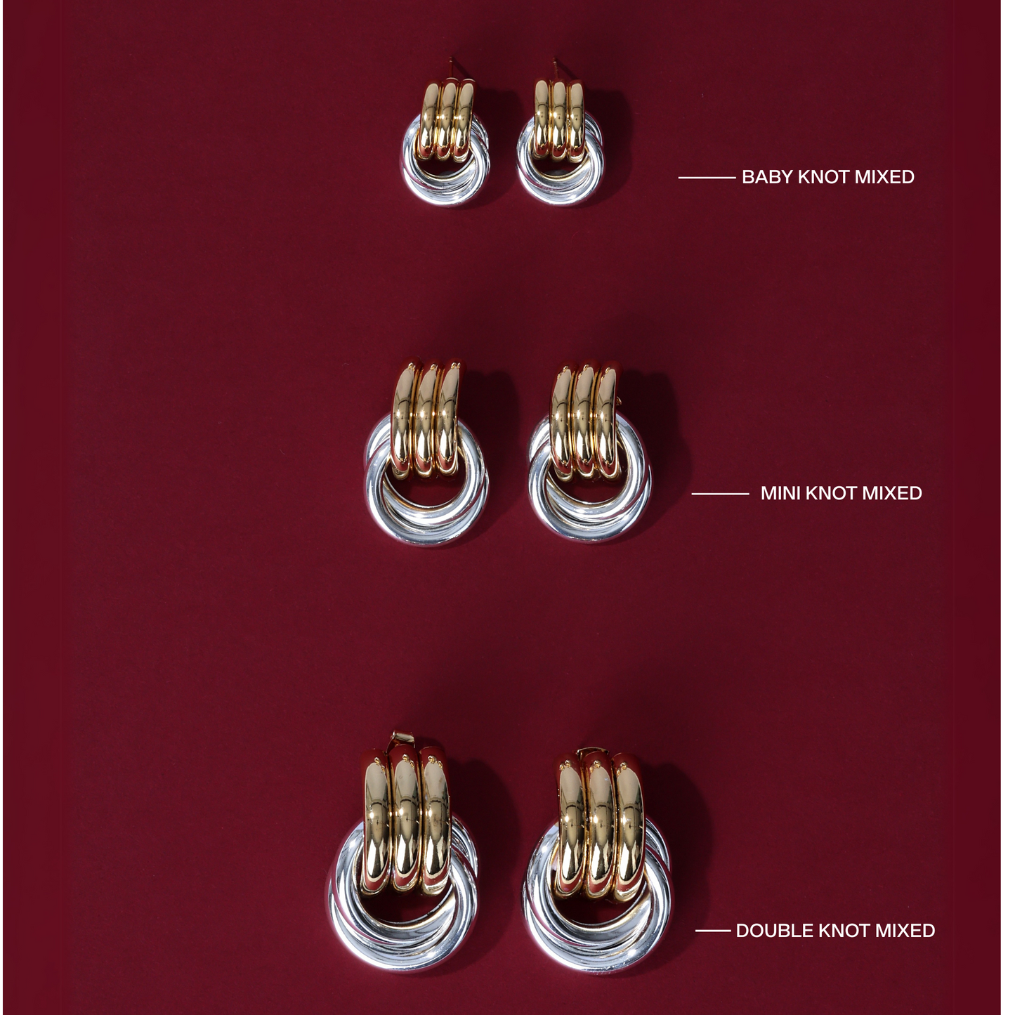 Heaven Mayhem MINI KNOT EARRINGS