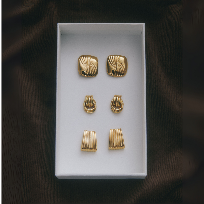 Heaven Mayhem RIBBED EARRINGS