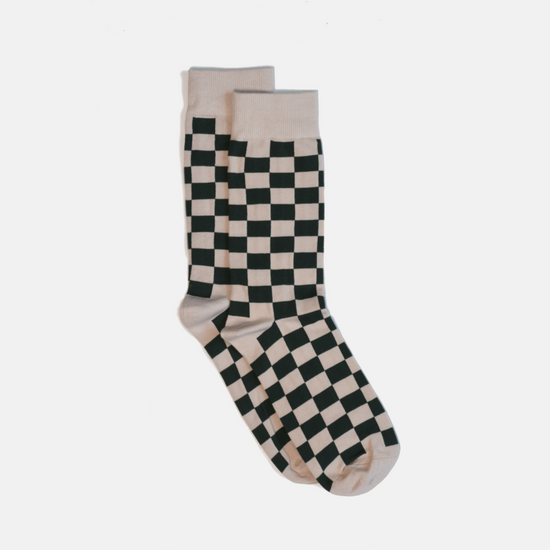 Green Checker Socks