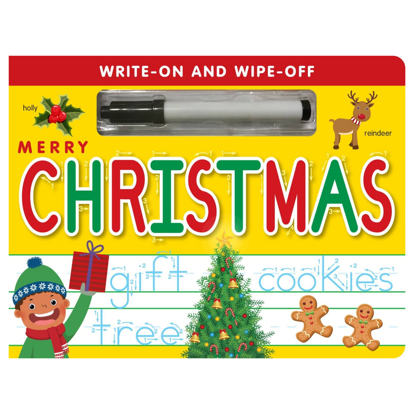 Merry Christmas Write-On and Wipe-Off