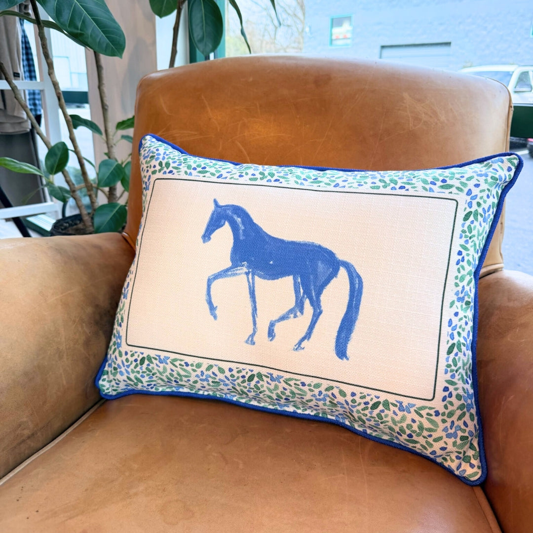 Floral Horse Pillow