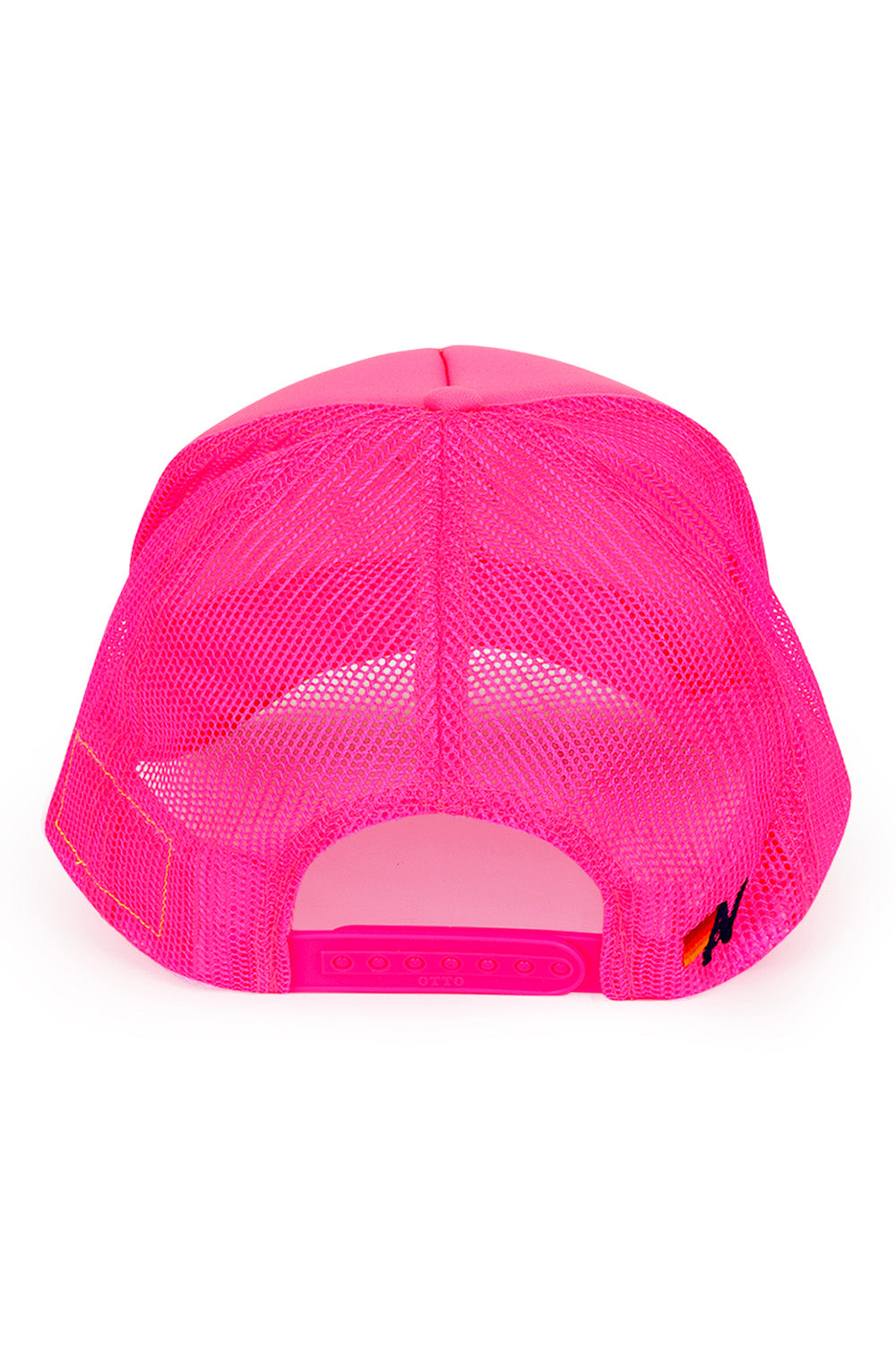 Aviator Nation - Heart - Vintage Low Rise Trucker - Neon Pink