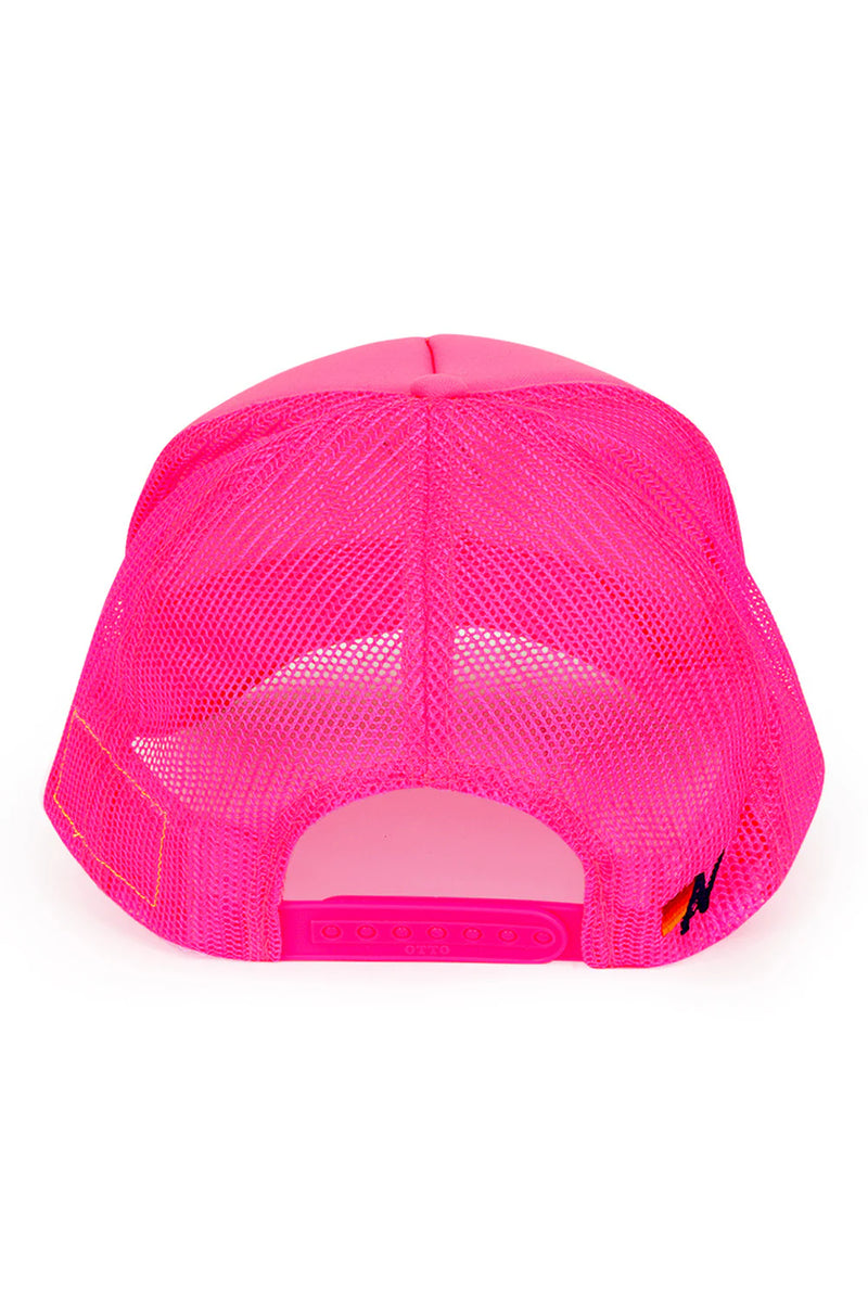 Aviator Nation - Signature Logo Vintage Trucker Hat - Neon Pink