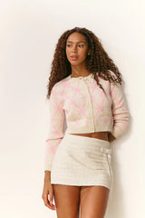 LoveShackFancy - Veronika Cardigan - Milk Rose