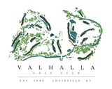 Valhalla Golf Club Golf Print - Framed