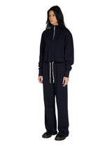 Les Tien - Haley Crop Half Zip Pullover - Navy