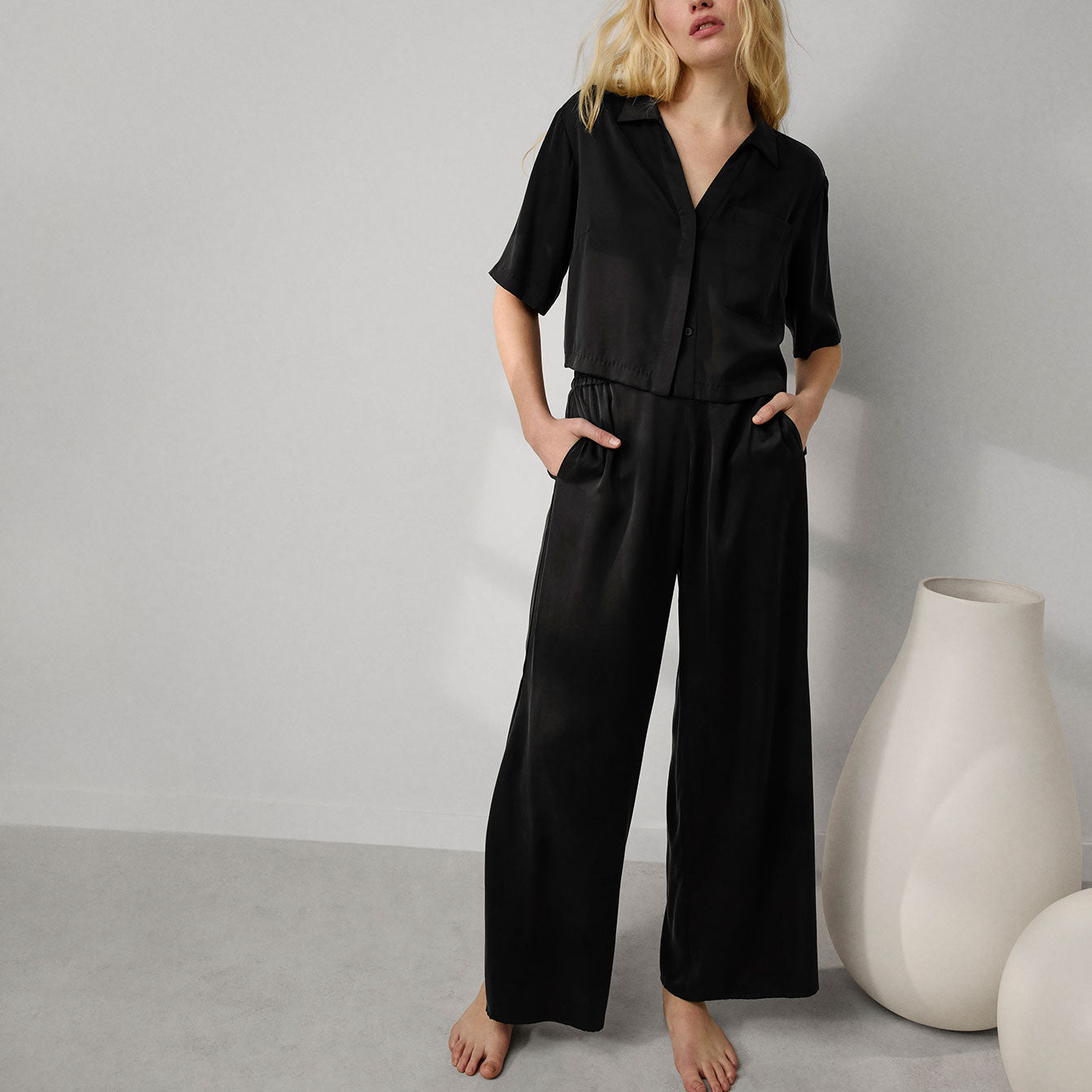 Lunya - Washable Silk High Rise Pant Set