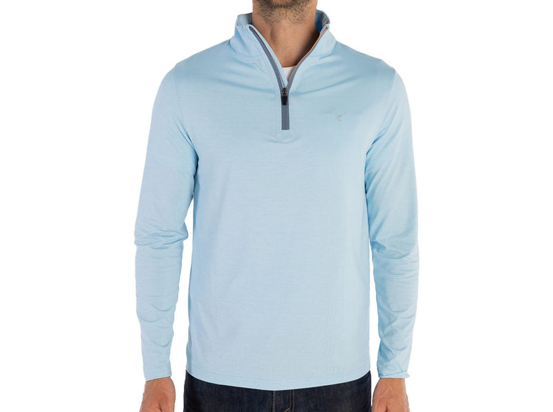 Criquet - Feather Performance Pullover - Heather Blue