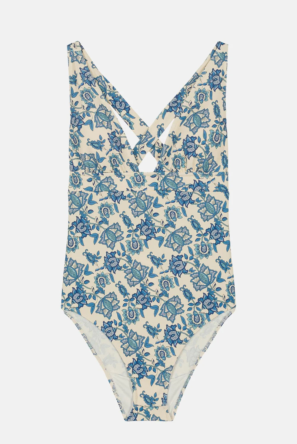 Louise Misha - Formentera Bathing Suit - Blue Lobelia Garden