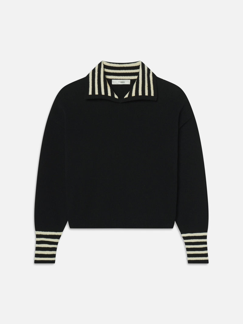 FRAME - The Sailor Pullover - Black Multi
