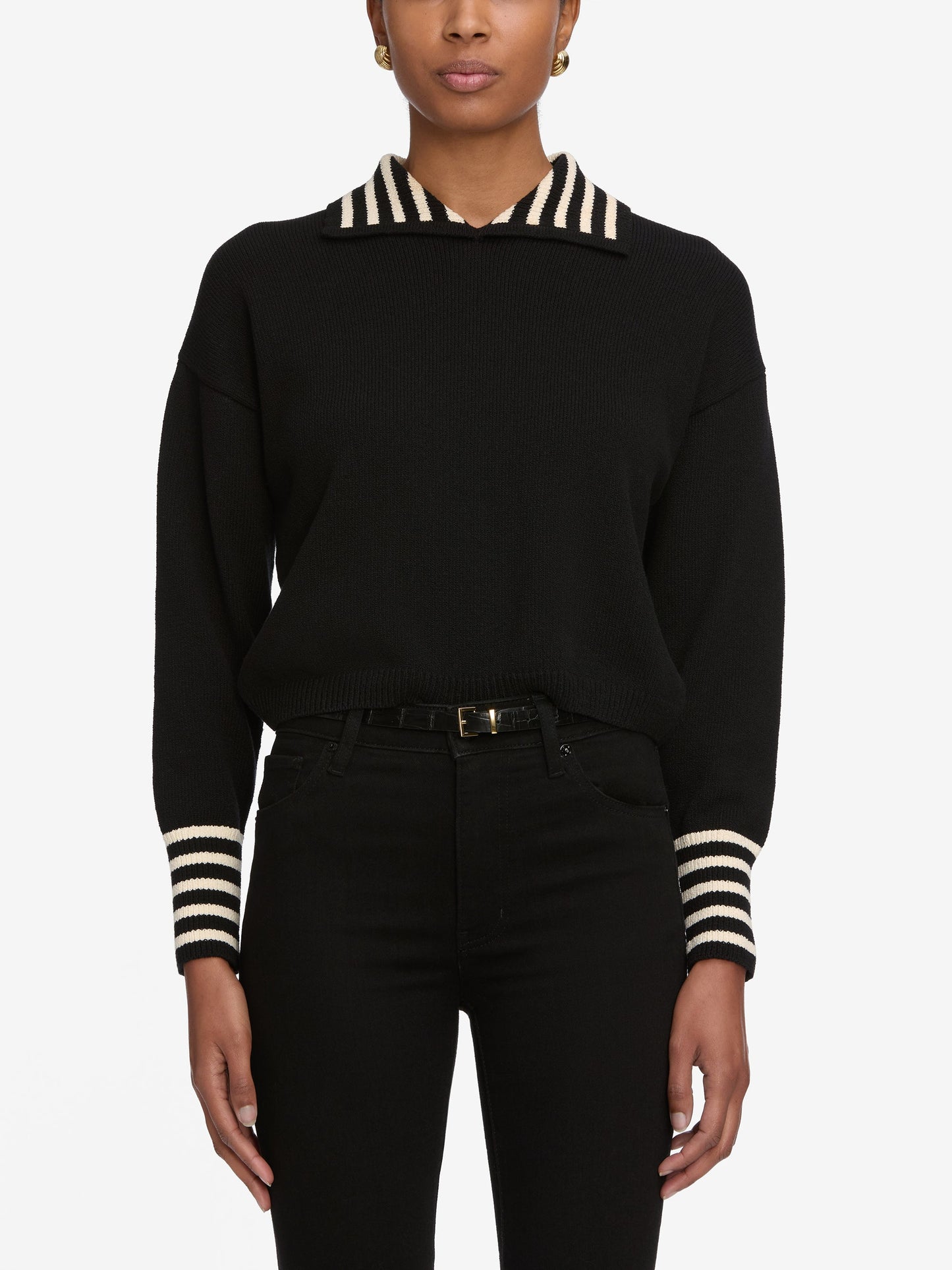 FRAME - The Sailor Pullover - Black Multi