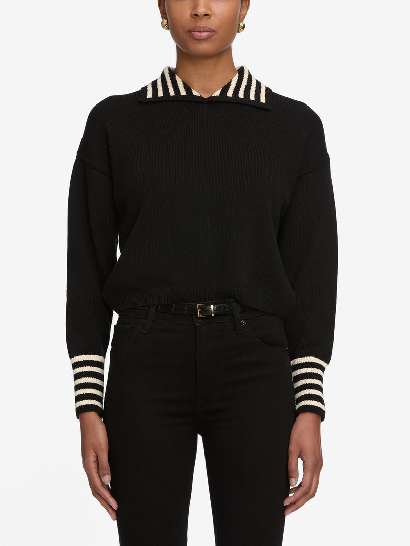 FRAME - The Sailor Pullover - Black Multi