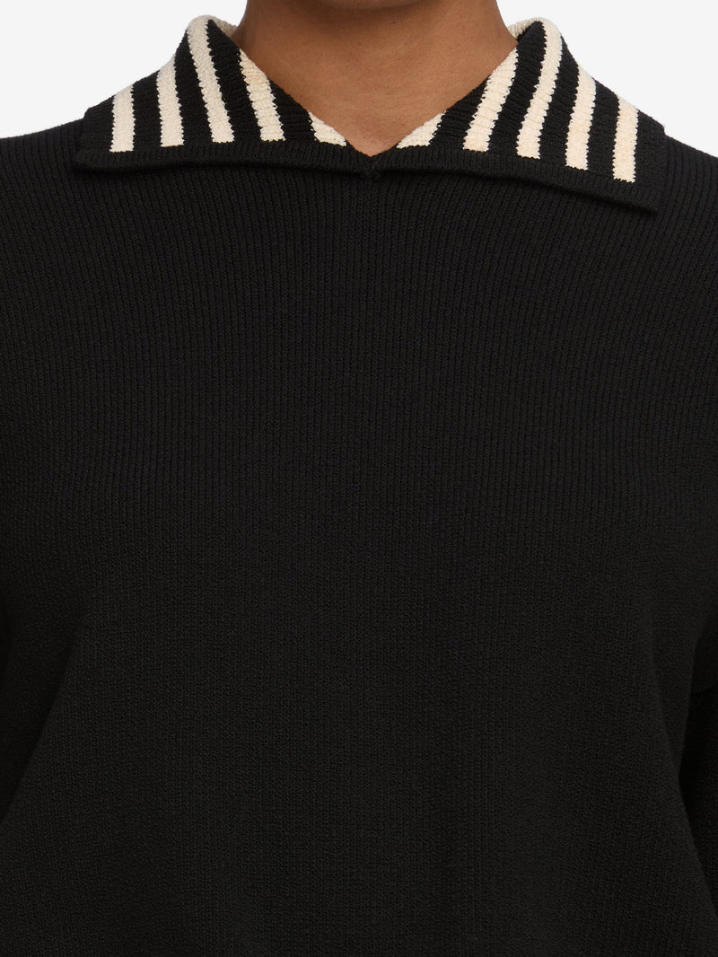 FRAME - The Sailor Pullover - Black Multi