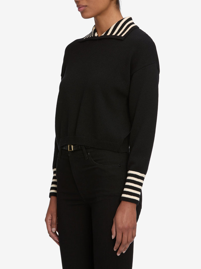 FRAME - The Sailor Pullover - Black Multi