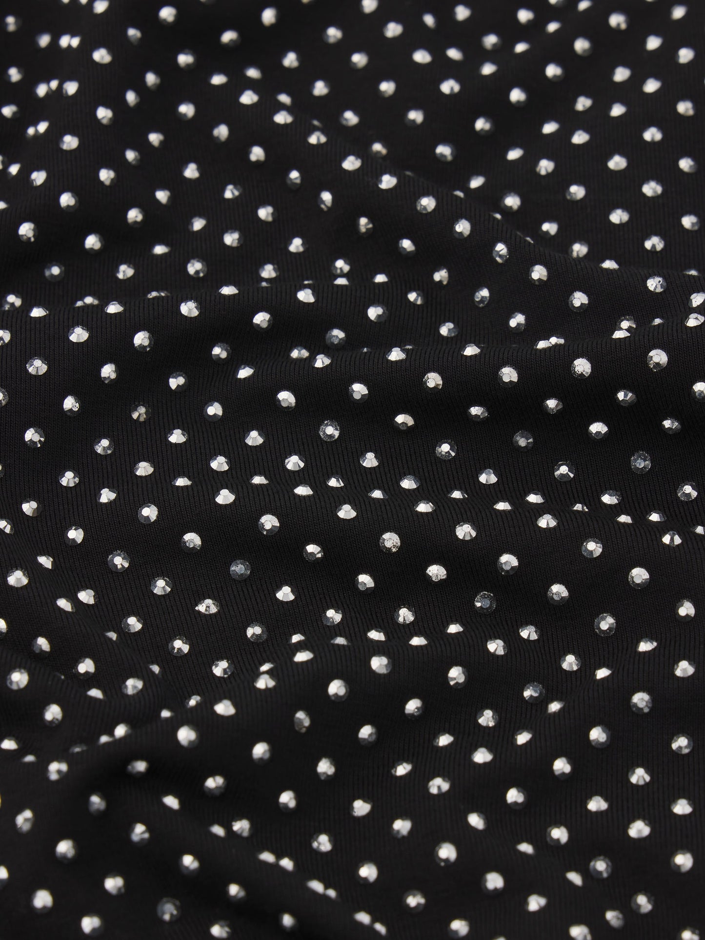 FRAME - The Rhinestone Jersey Top - Black