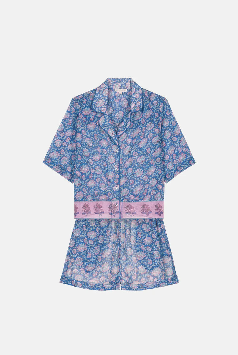 Louise Misha Louizala PJ Set Blue Capri Cove – Jones Daughters