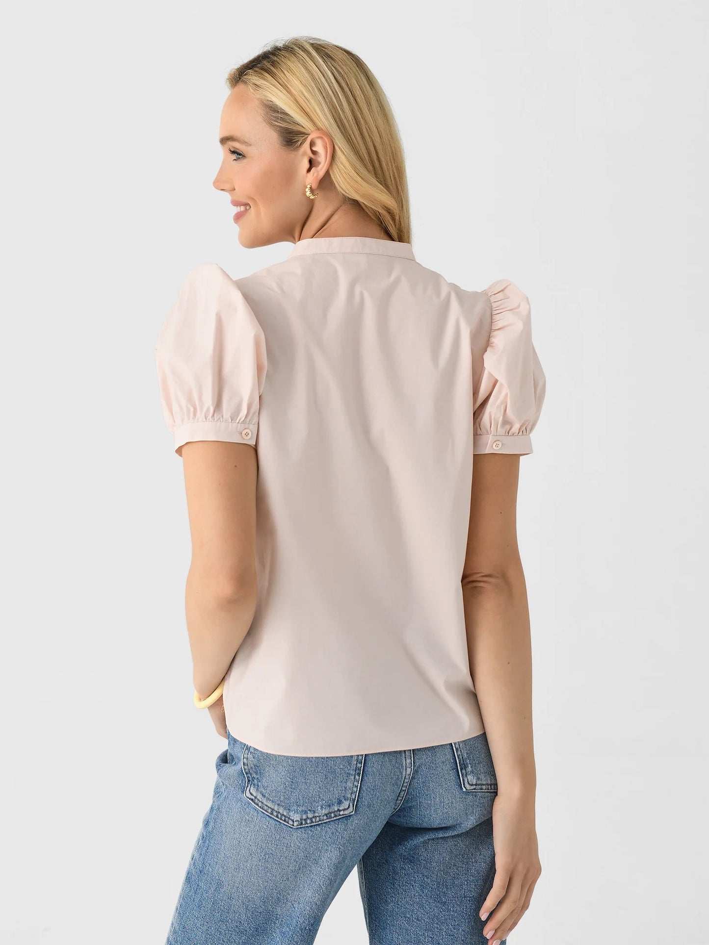FRAME - The Gathered Top - Light Pink