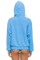 Aviator Nation - Mountain Stitch Chevron Pullover Hoodie Relaxed - Sky