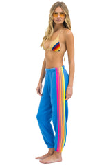Aviator Nation - 5 Stripe Sweatpants - Cobalt // Neon