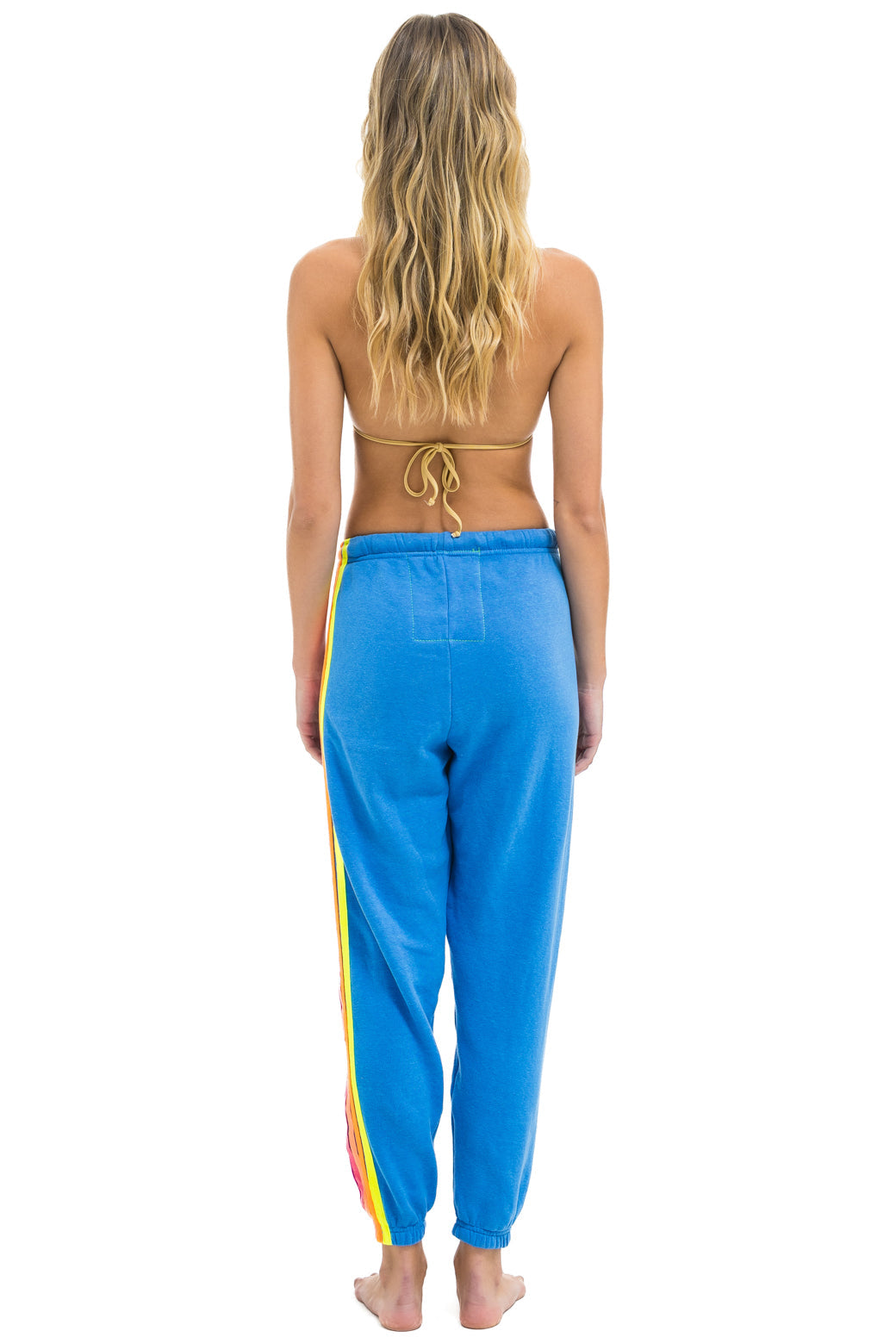 Aviator Nation - 5 Stripe Sweatpants - Cobalt // Neon