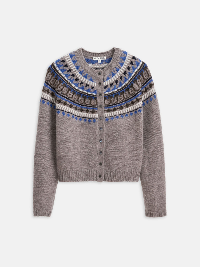 Greene St Fairisle Sweater in Taupe, front