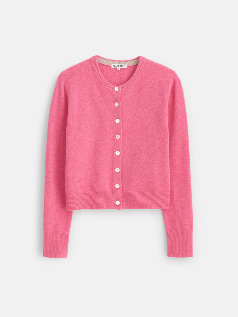 Elizabeth Street Cardigan in Cherry Blossom, front