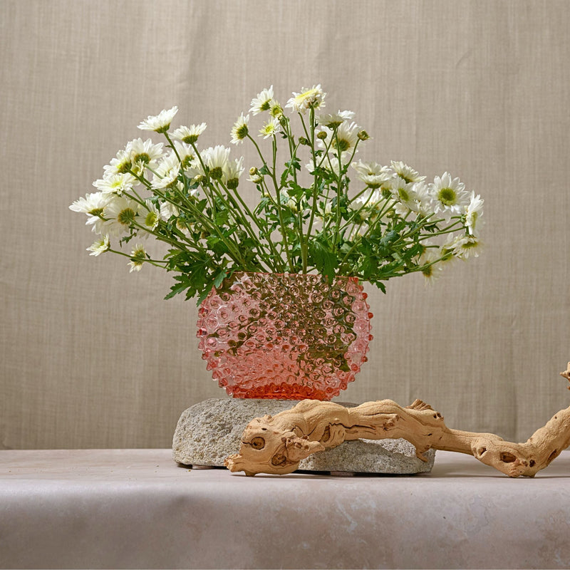 Hobnail Vase - Optic - Rose Bronze